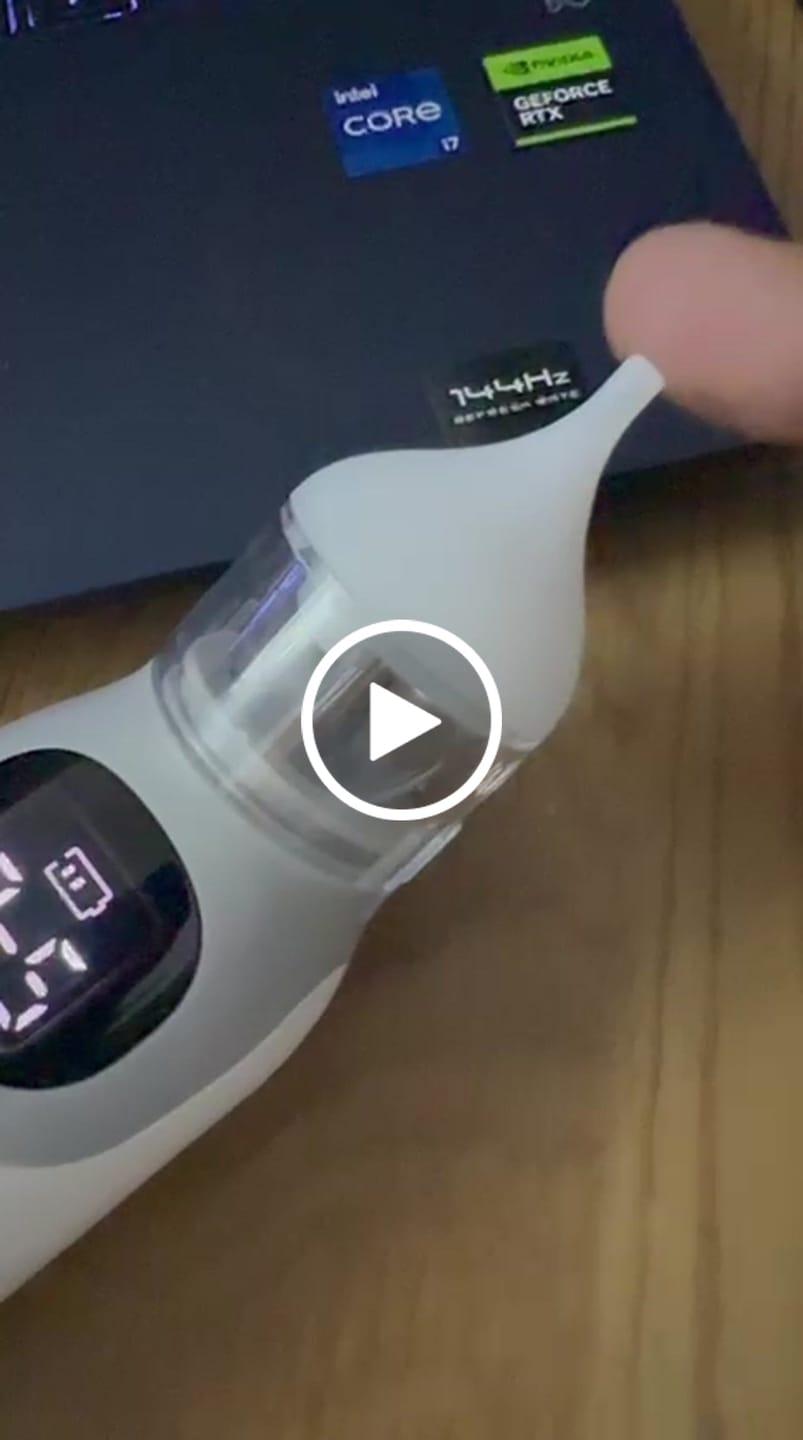 Customer video review of Aspirador nasal