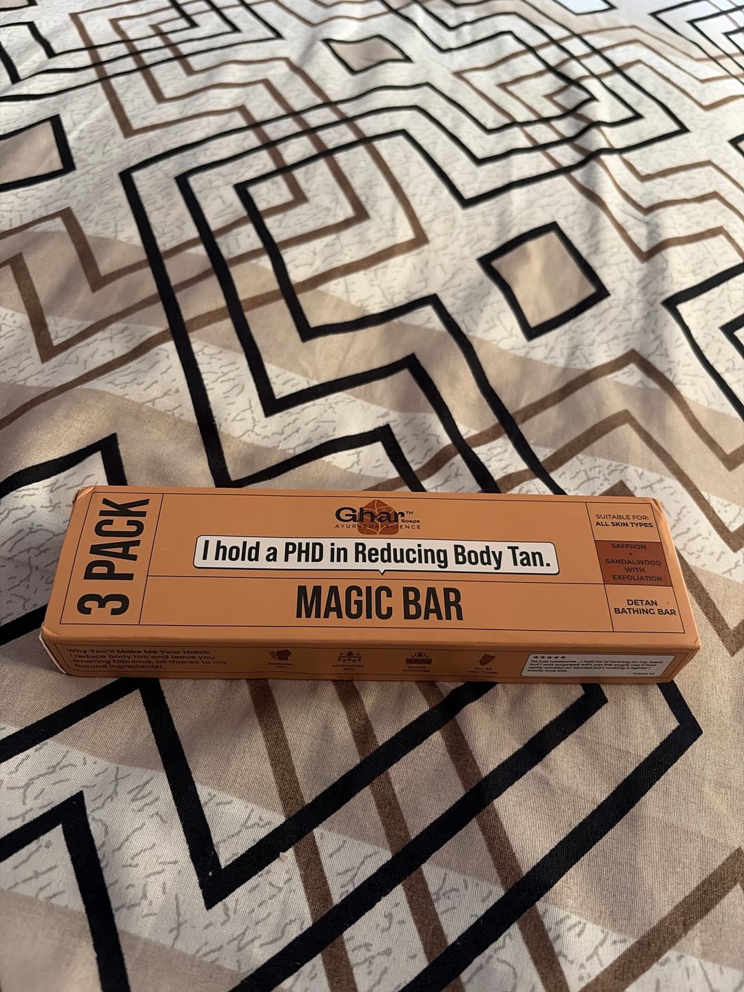 Customer photo review of Magic Soap (Sandal Wood and Saffron Soap)