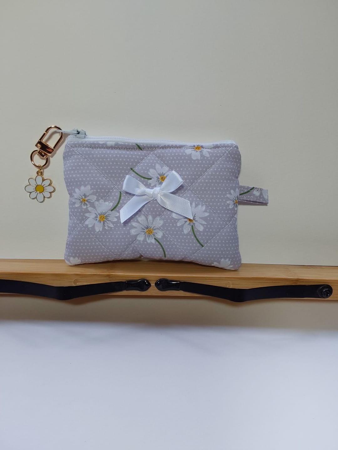 Customer photo review of White Flowers and Polka Dots Polycotton Fabric