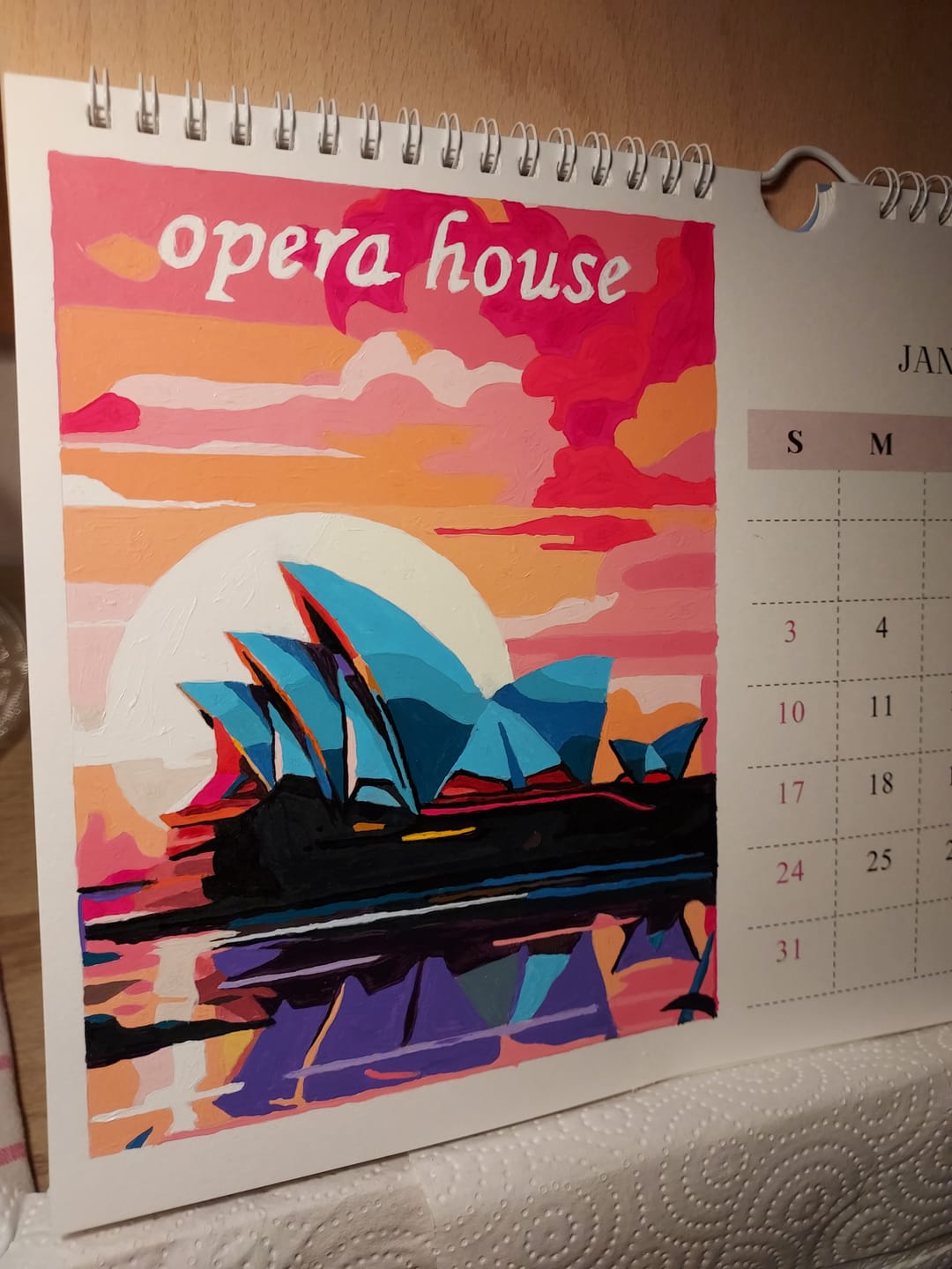 Customer photo review of 2027 Malen nach Zahlen Kalender | Berühmte Monumente Edition