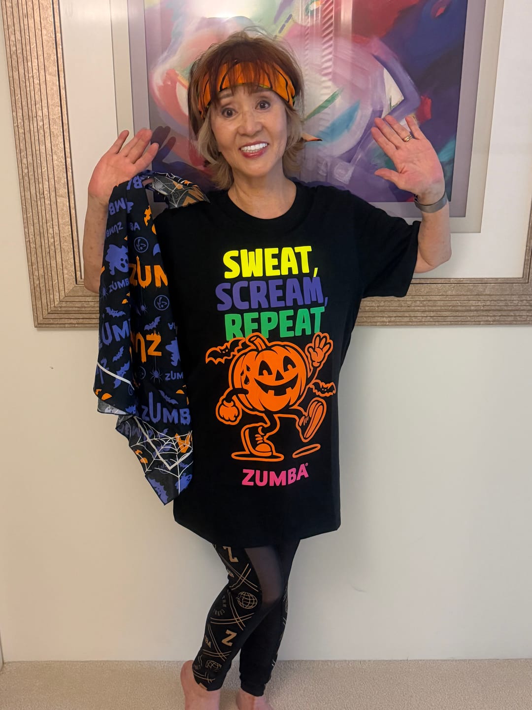 Customer photo review of Zumba Halloween Unisex Tee - Bold Black