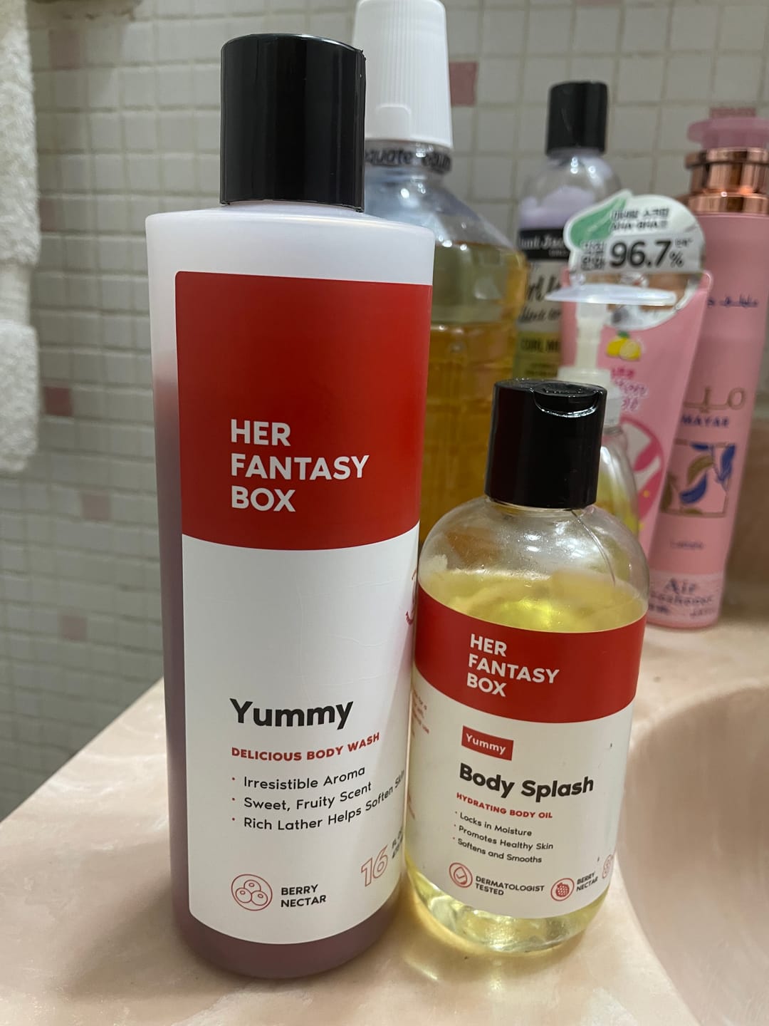 Customer photo review of Yummy Organic Body Wash - Hydrating & Juicy Daily Use