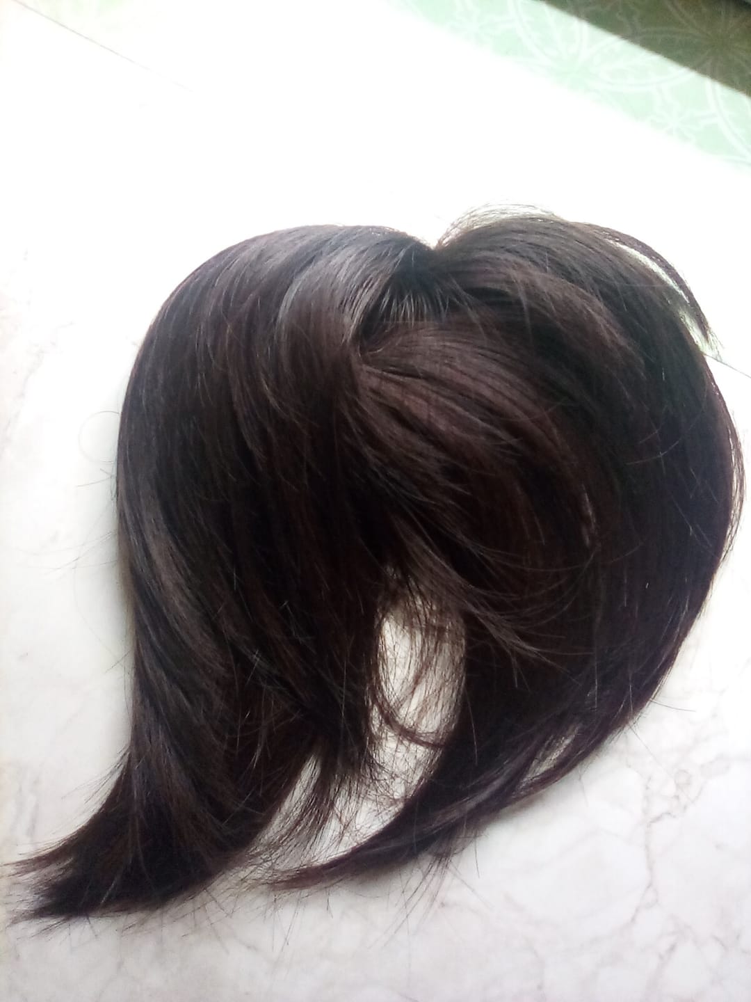 Customer photo review of Synthetic Messy Bun Hairpiece Scrunchie