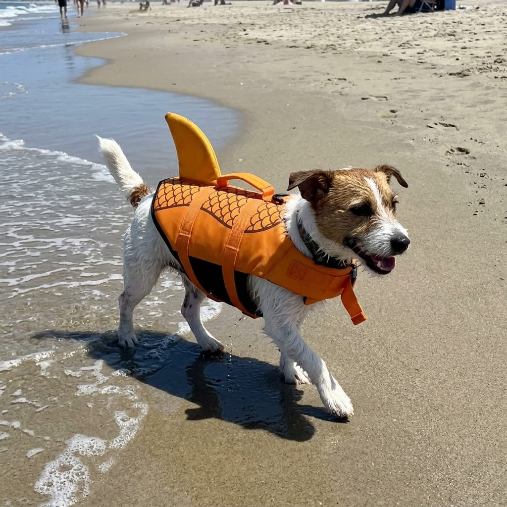 Customer photo review of WetPawz Life Jacket