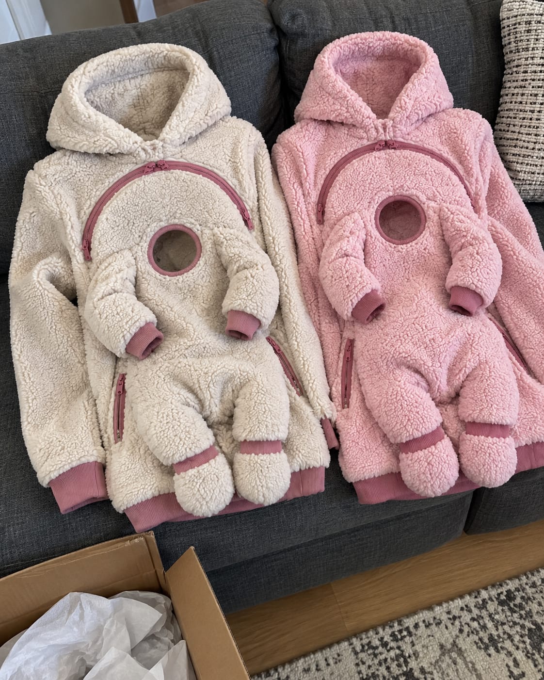 Customer photo review of NÄHLI Duo – Hoodie mit Babyeinsatz