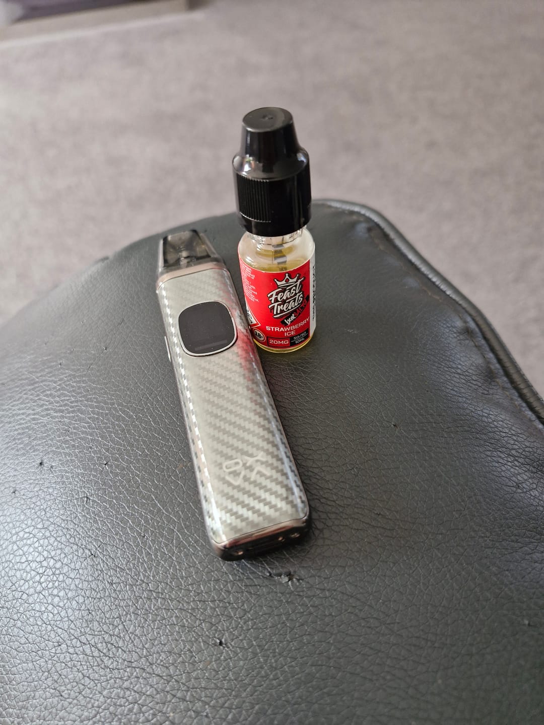 Customer photo review of Banana Ice Feast Treats Bar Salts - 10ml Nic Salt E-Liquid