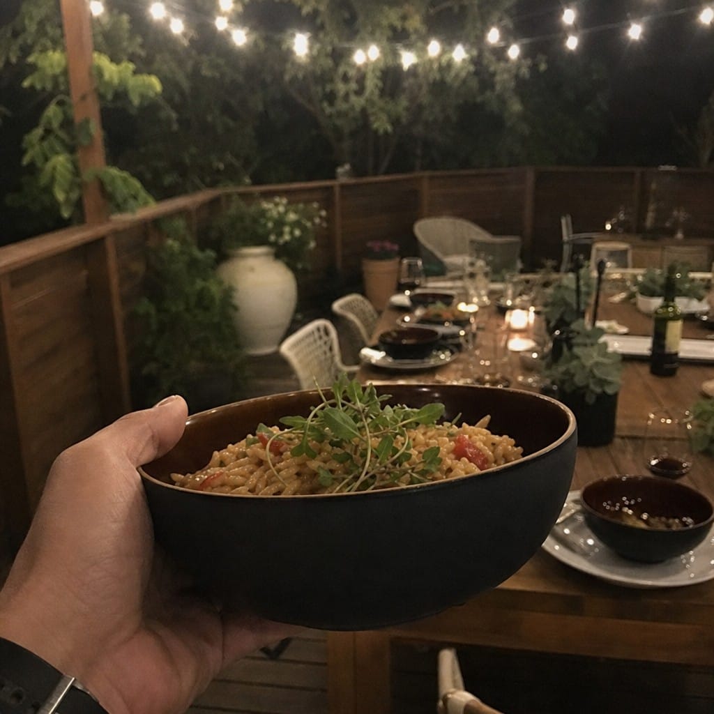Customer photo review of Deep Bowls 770ml Black Porcelain for Casual Dining (Pack of 6)