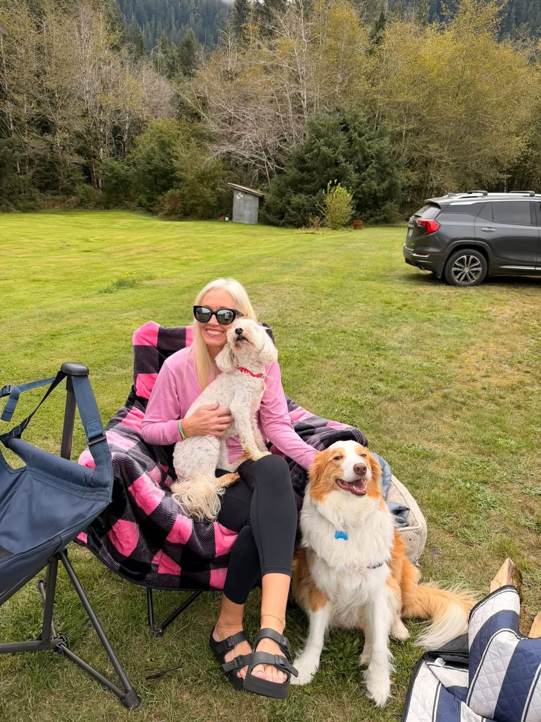 Customer photo review of The Chair Blanket