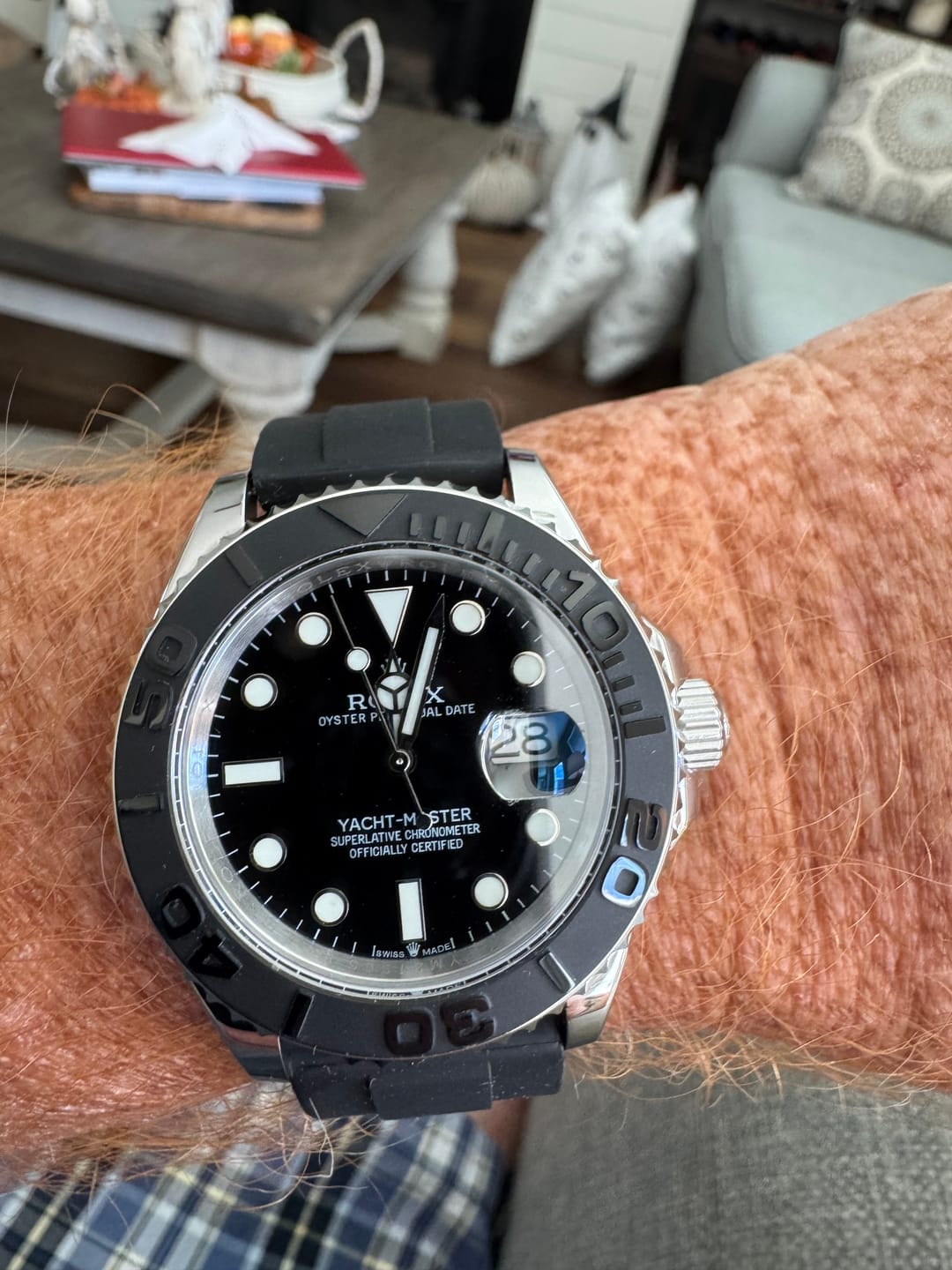 Customer photo review of YACHT MASTER 40MM CERAMIC BEZEL BLACK DIAL