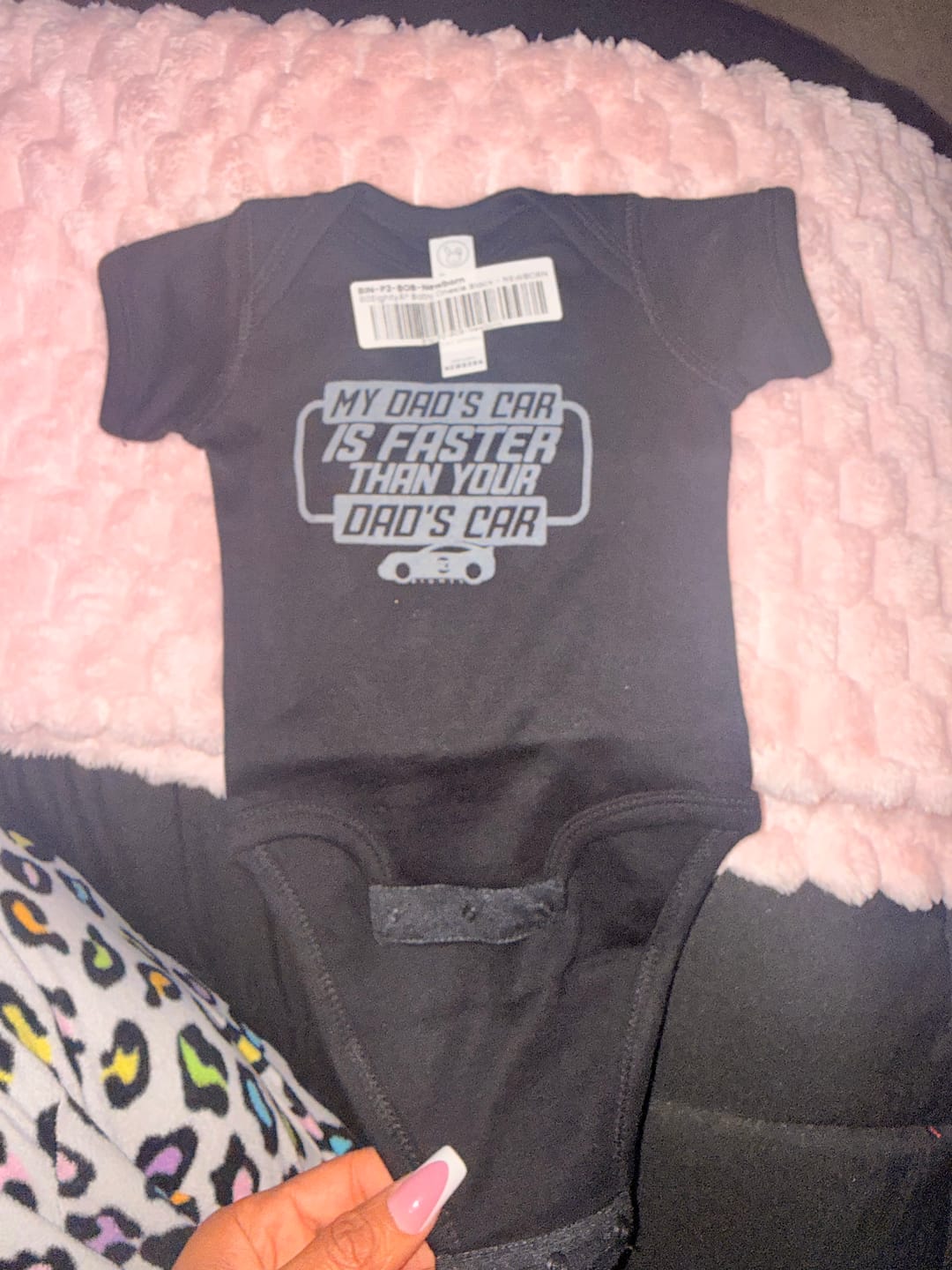 Customer photo review of 80Eighty® Baby Onesie Black