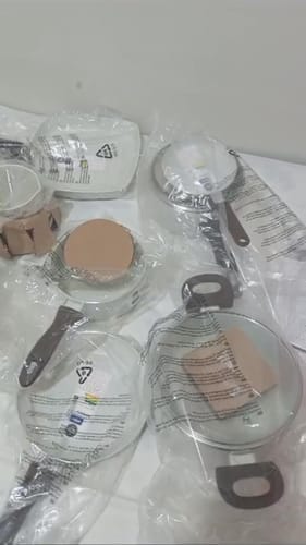 Customer photo review of Brinox - Jogo de Panelas 8 Peças Ceramic Life Smart Plus - Vanilla