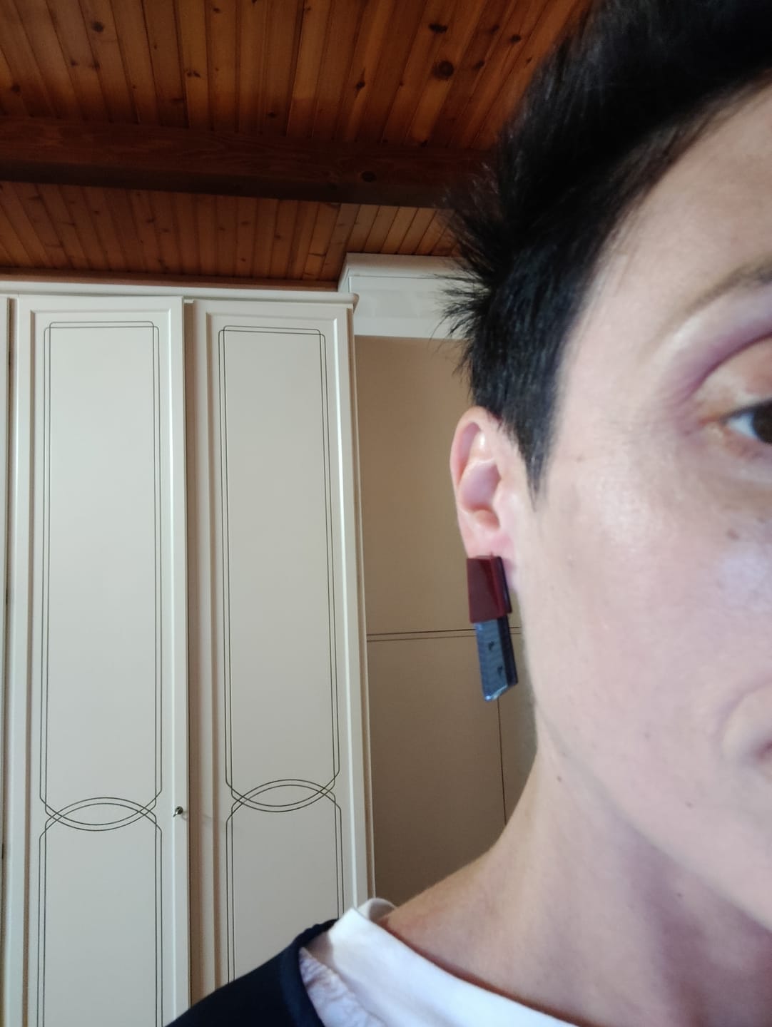 Customer photo review of Nora – Orecchini in Plexiglas Leggeri a lobo