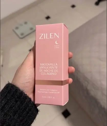 Customer photo review of Mascarilla Envolvente Nocturna de Colágeno Zilen