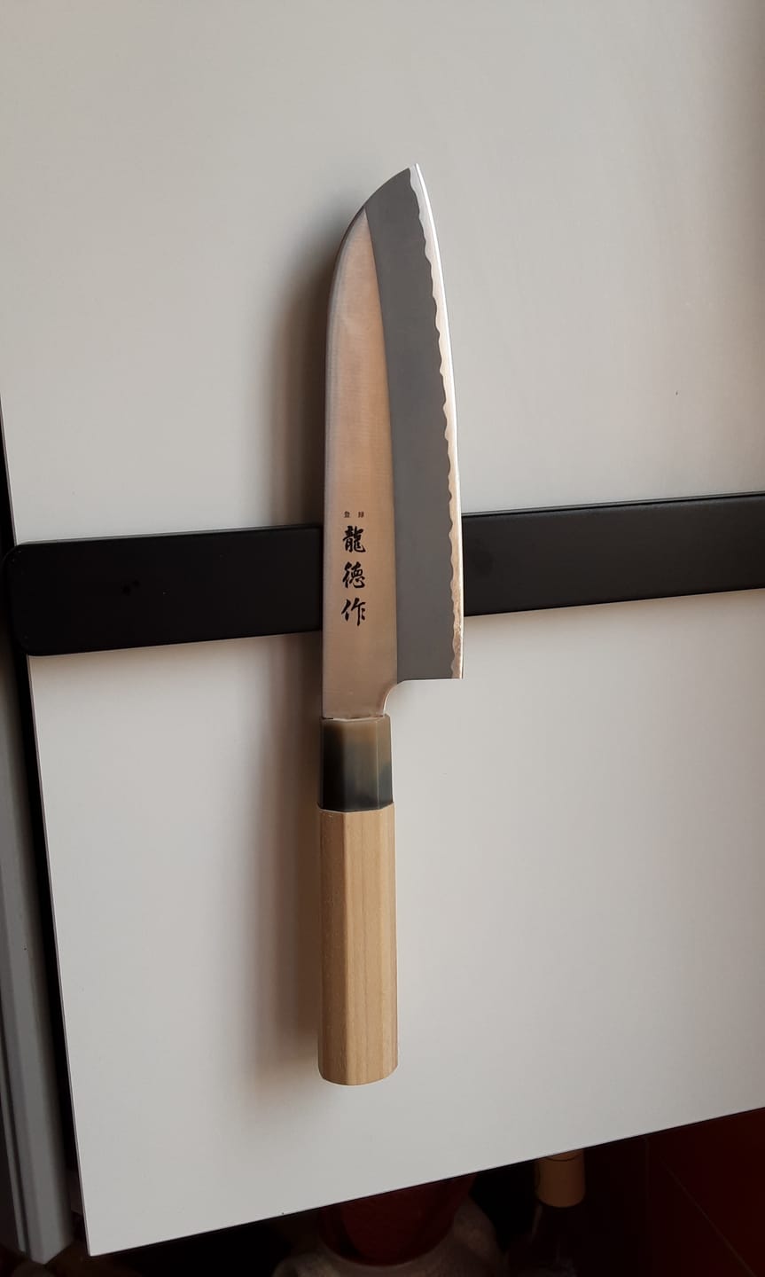 Customer photo review of Couteau Japonais Santoku