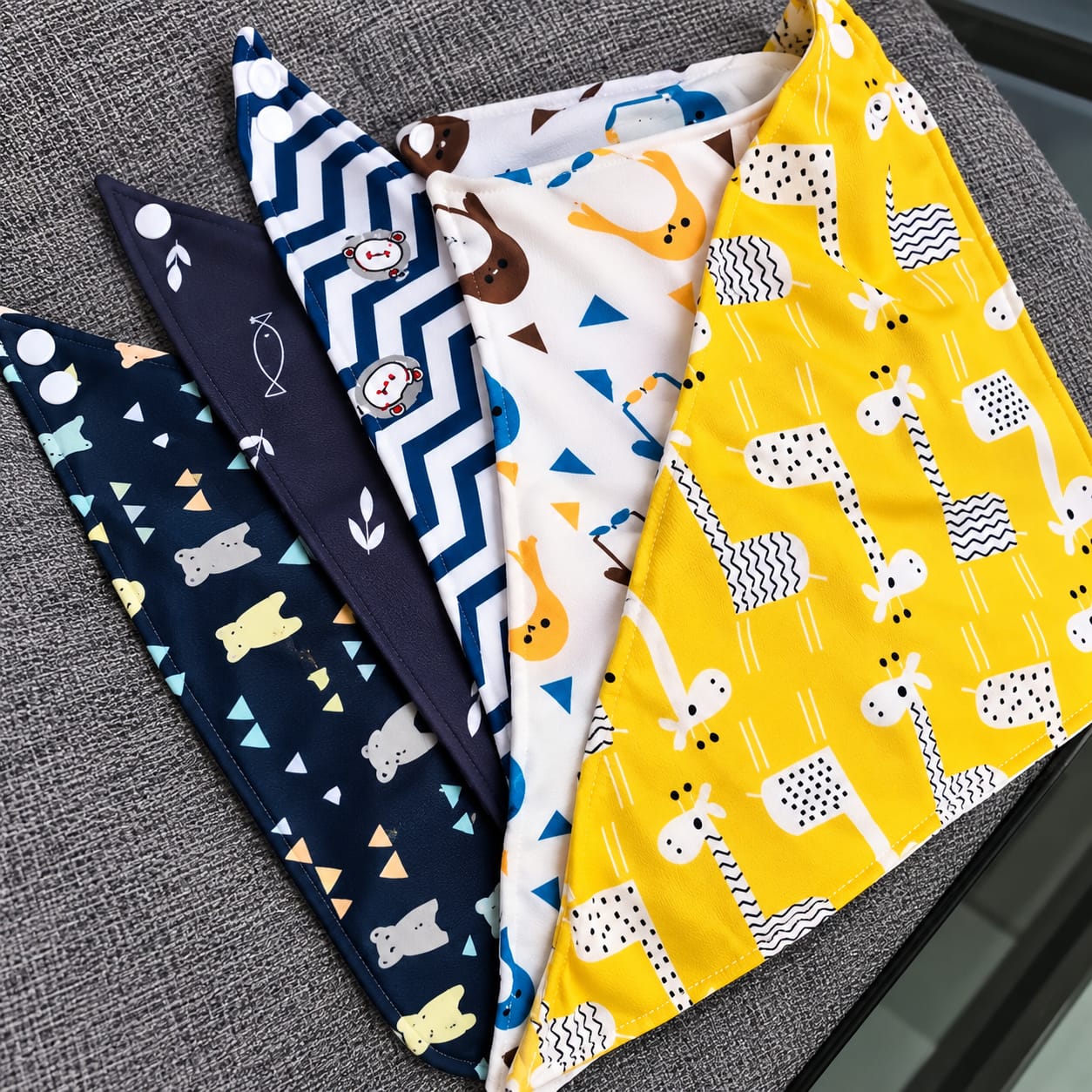 Customer photo review of baberos impermeables 5 Piezas