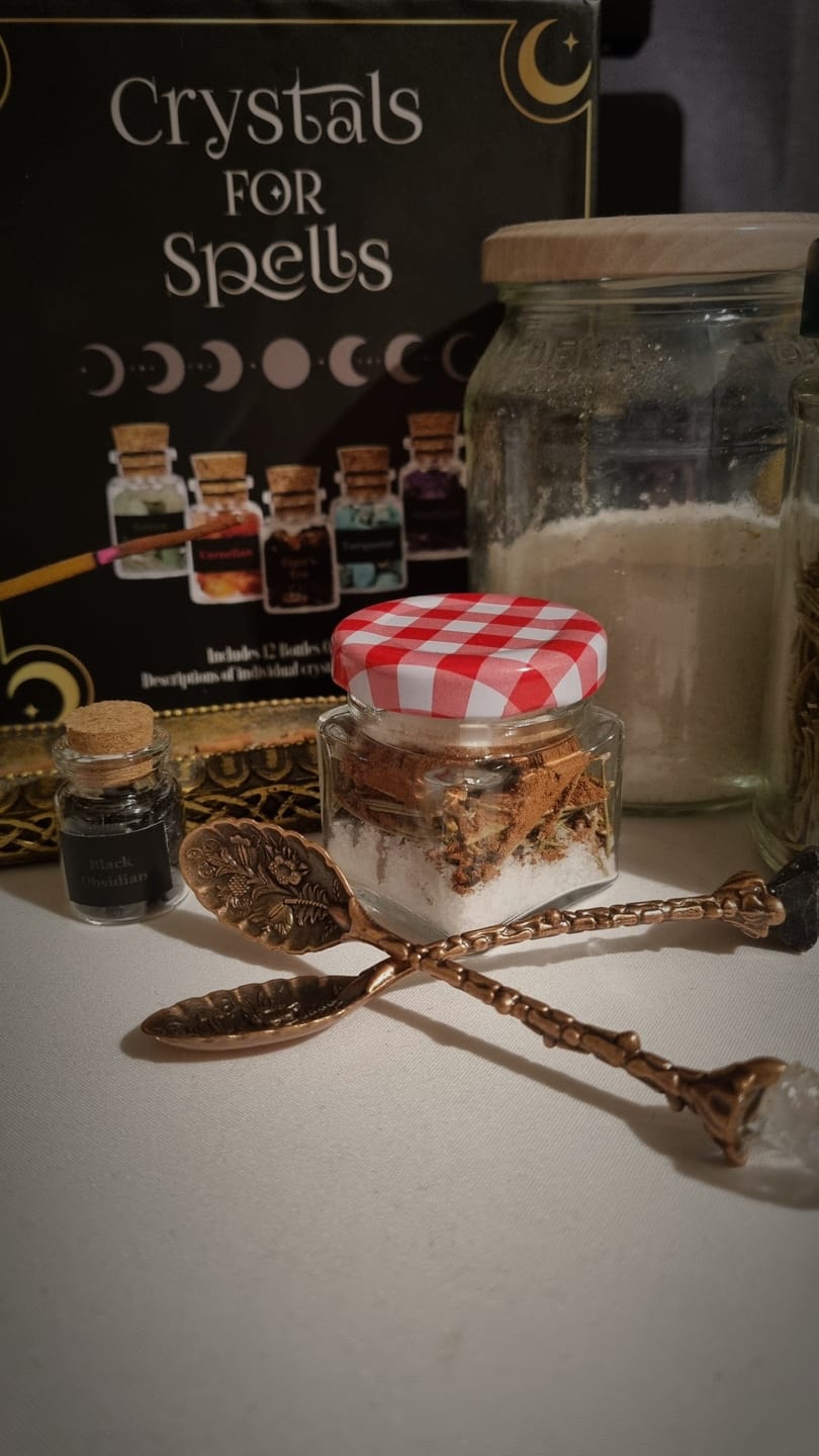 Customer photo review of Kristallsplitter Set mit 12 Fläschchen für Zaubersprüche