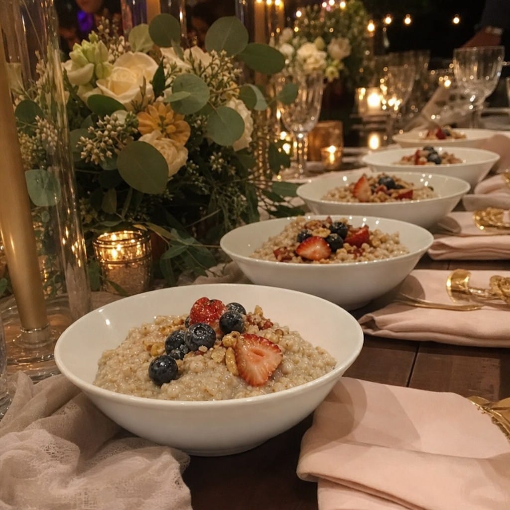 Customer photo review of Oatmeal Bowls 150mm Porcelain for Catering Industry (Pack of 24)
