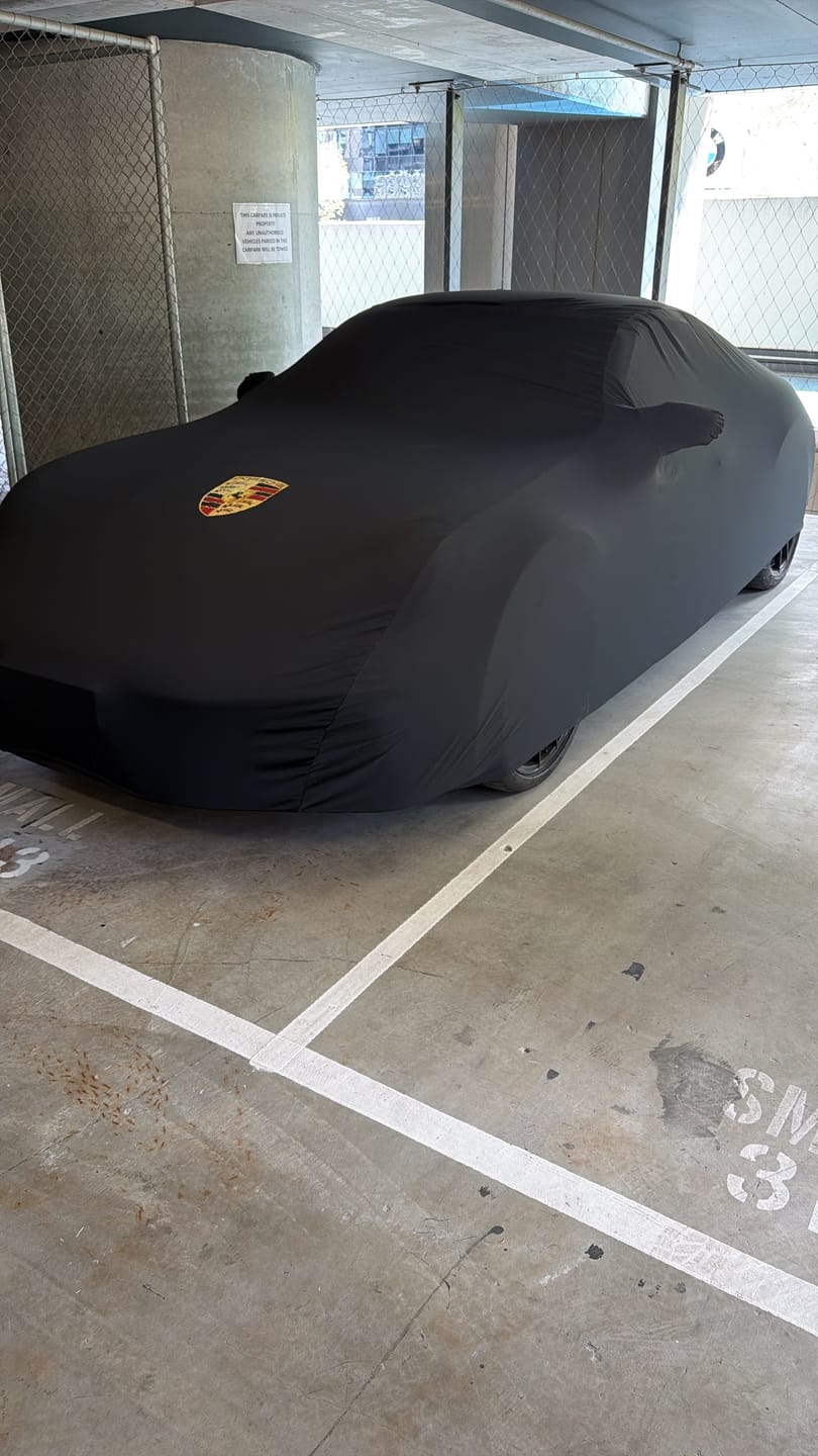 Customer photo review of Custom360 Indoor Bespoke Premium Custom Car Covers - Porsche