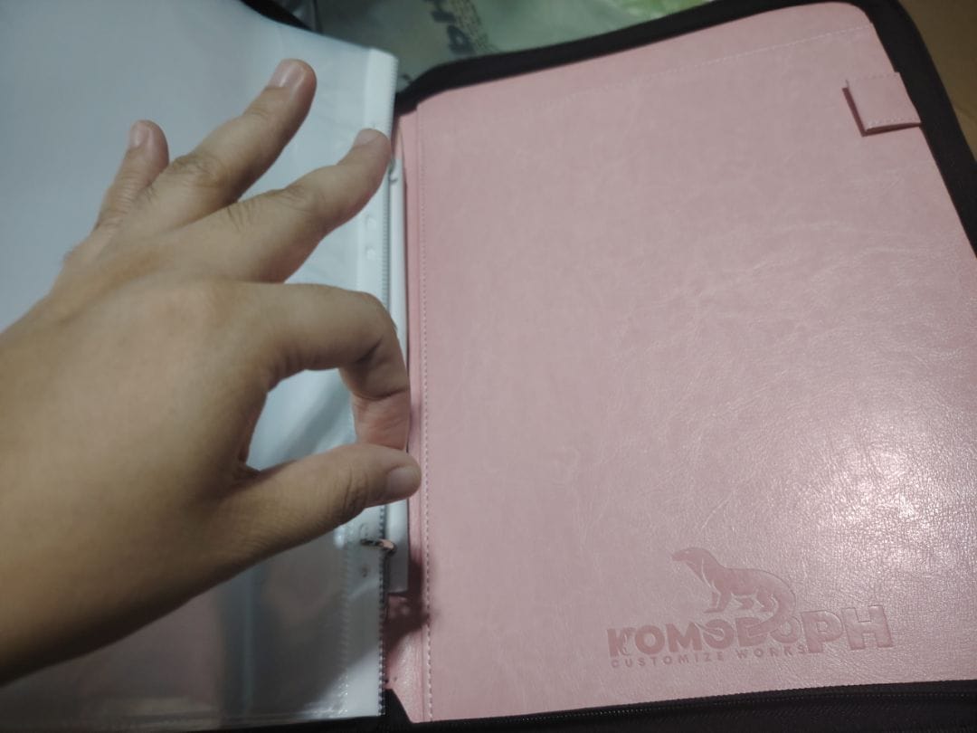 Customer photo review of Leather Portfolio Bag With Handle