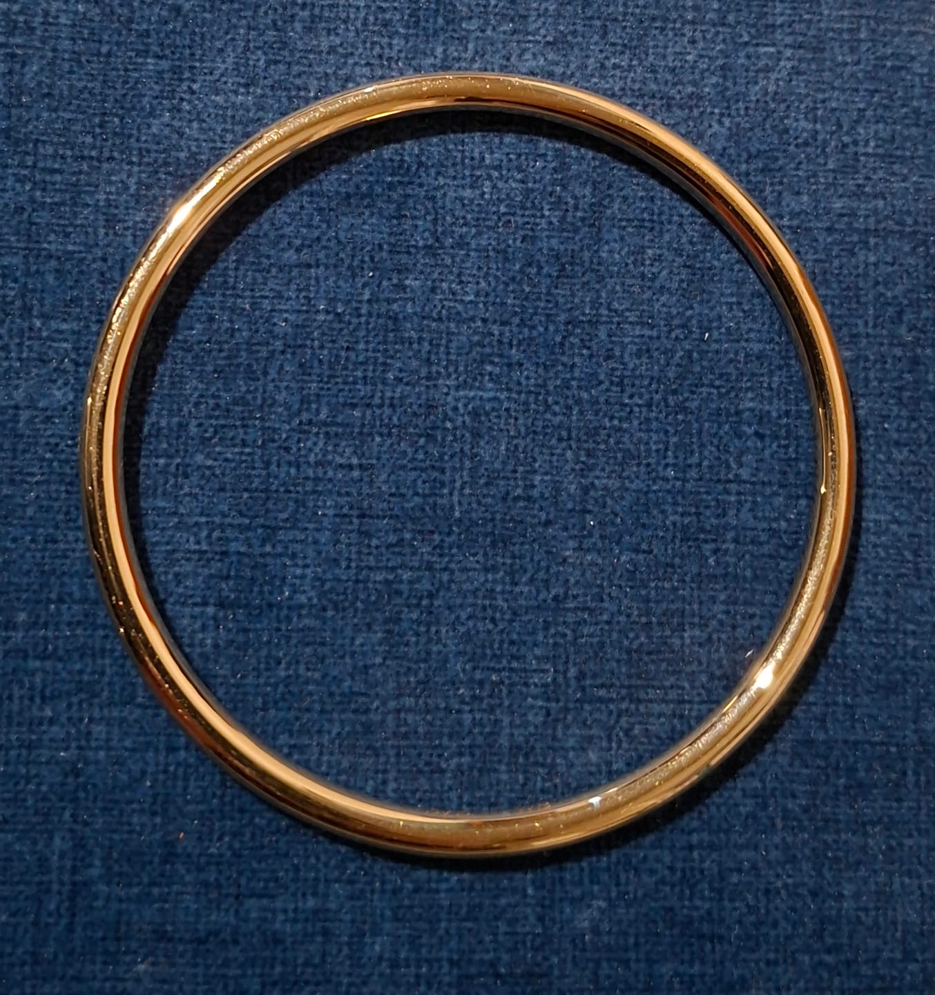 Customer photo review of Solid Round Golf Bangle in 9ct Yellow Gold