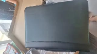 Customer photo review of Leather Portfolio Bag With Handle