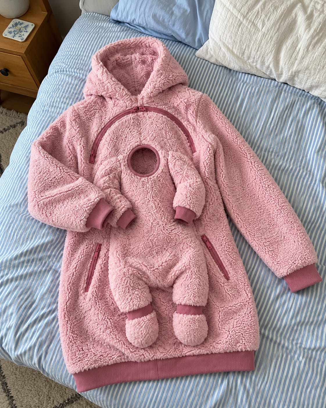 Customer photo review of NÄHLI Duo – Hoodie mit Babyeinsatz