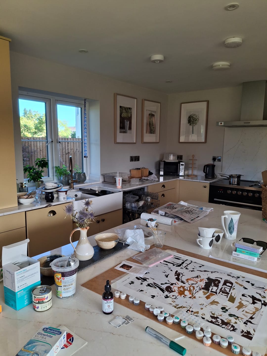 Customer photo review of The Quiet Guardian | Paint by Number