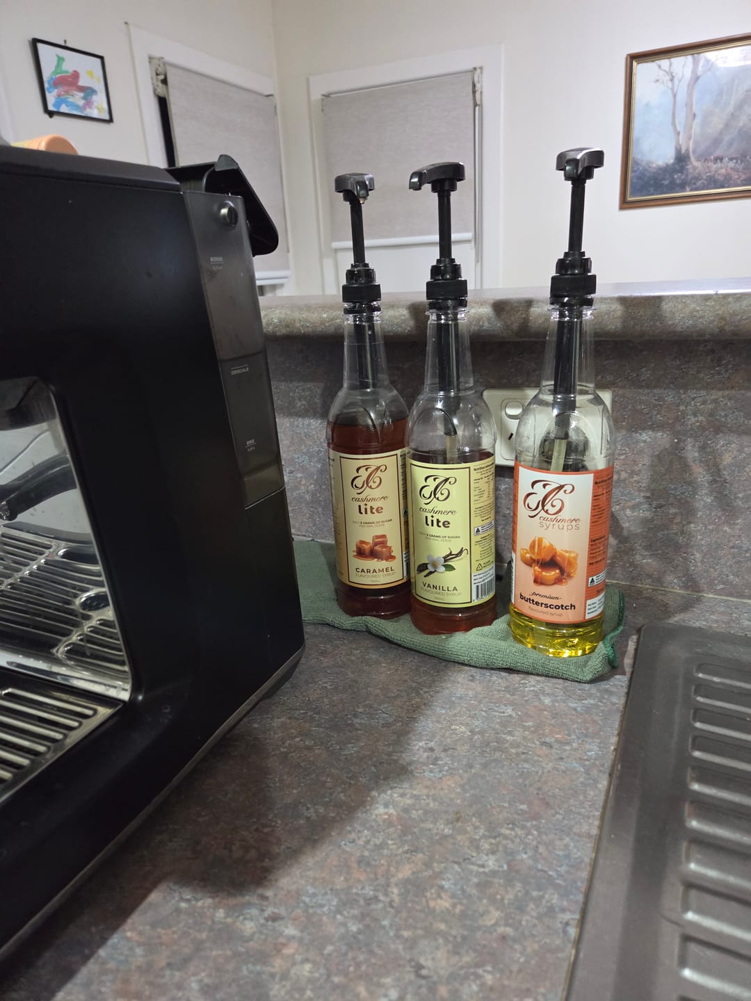 Customer photo review of Macadamia Coffee Syrup