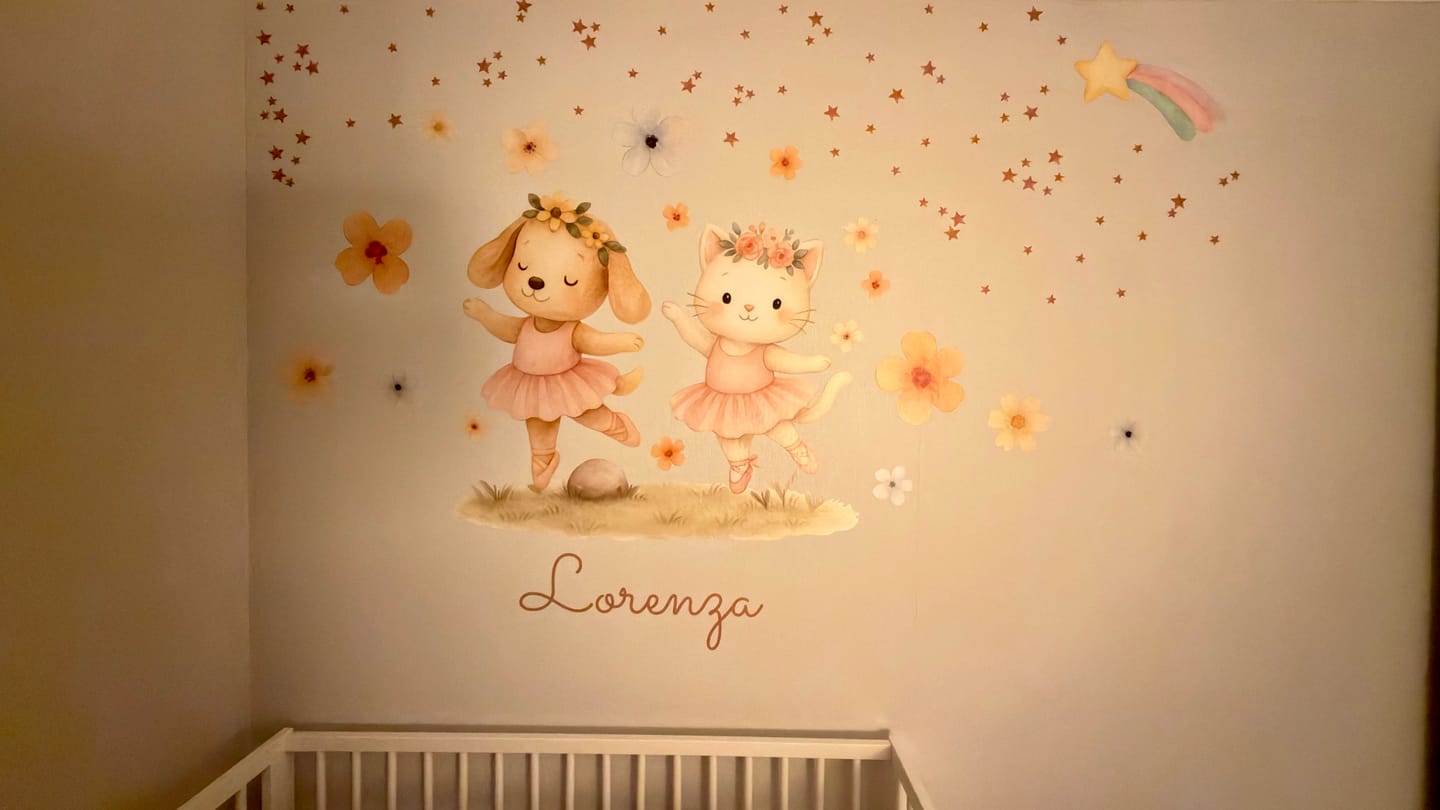Customer photo review of Bailarinas perrita y gatita