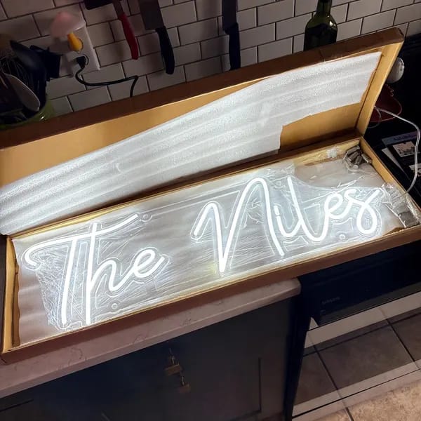 Customer photo review of Custom Sign for Emma Johnson