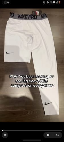 Customer photo review of Elite Pro White Compression Tights