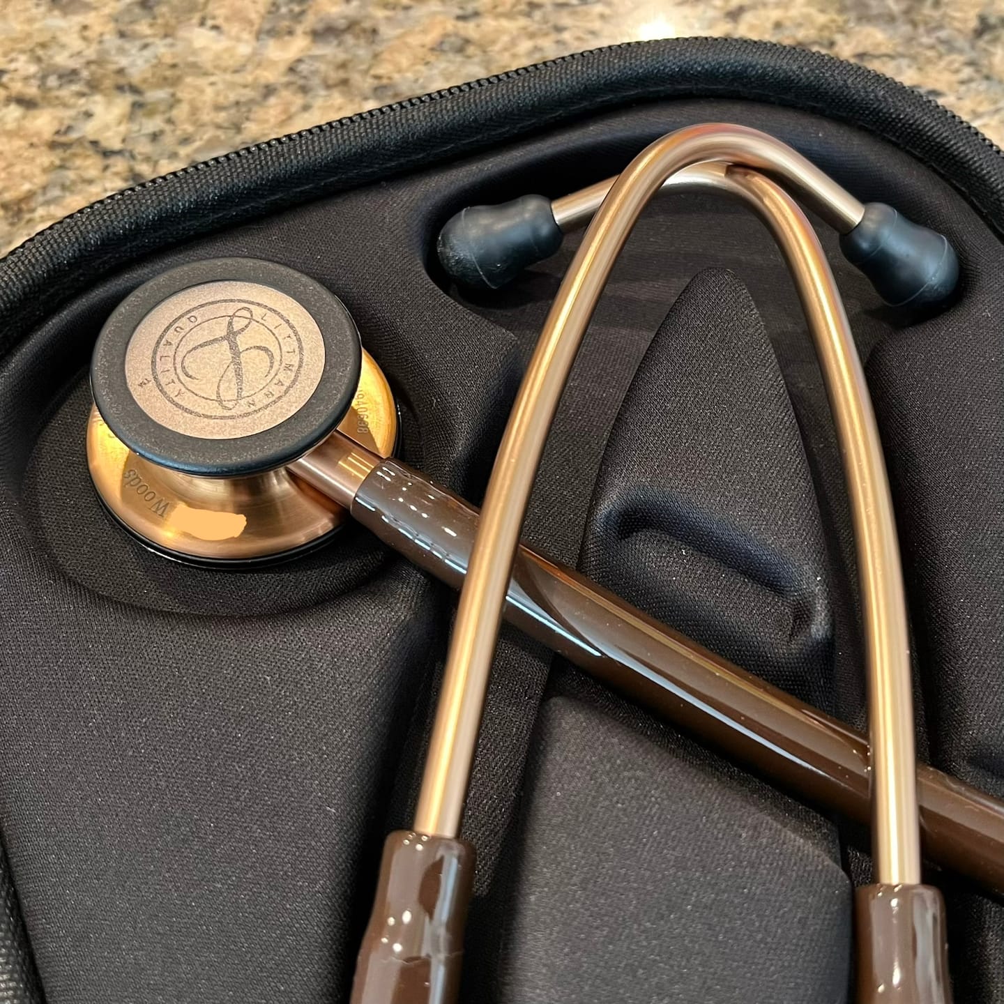 Customer photo review of Littmann Classic III Monitoring Stethoscope: Chocolate & Copper 5809