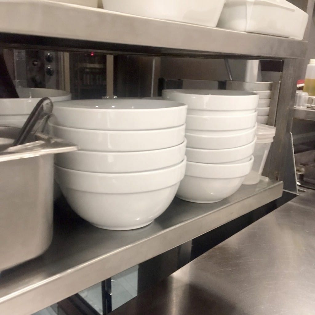 Customer photo review of Cereal Bowls 540ml Porcelain for Busy Catering Environments (Pack of 12)