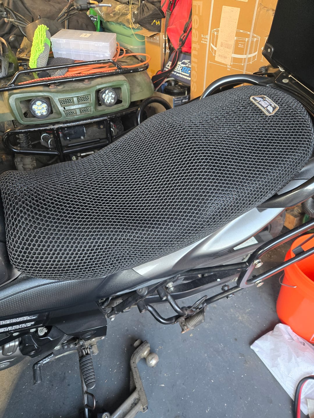 Customer photo review of Wind Rider Seat Cover
