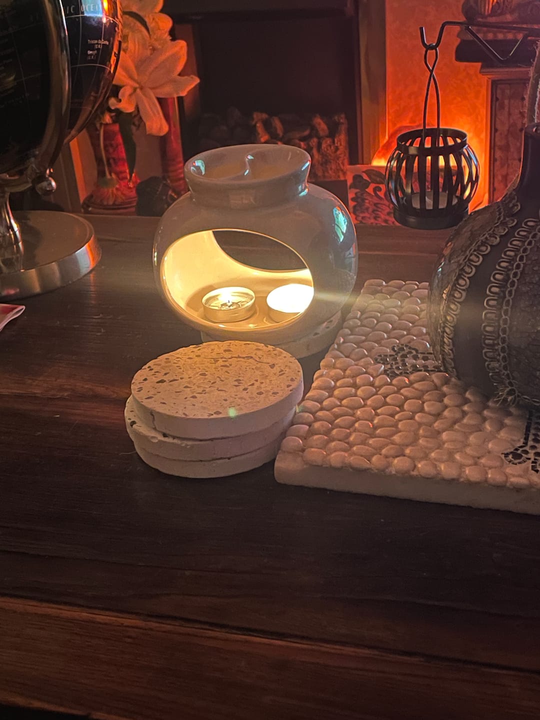 Customer photo review of Lime, Basil & Mandarin Wax Melts