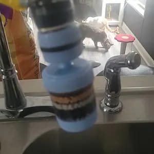 Customer photo review of Filtraggio Acqua Pulita Filtro Rubinetto 6 Strati Girevole