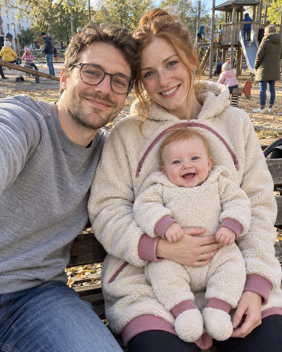 Customer photo review of NÄHLI Duo – Hoodie mit Babyeinsatz