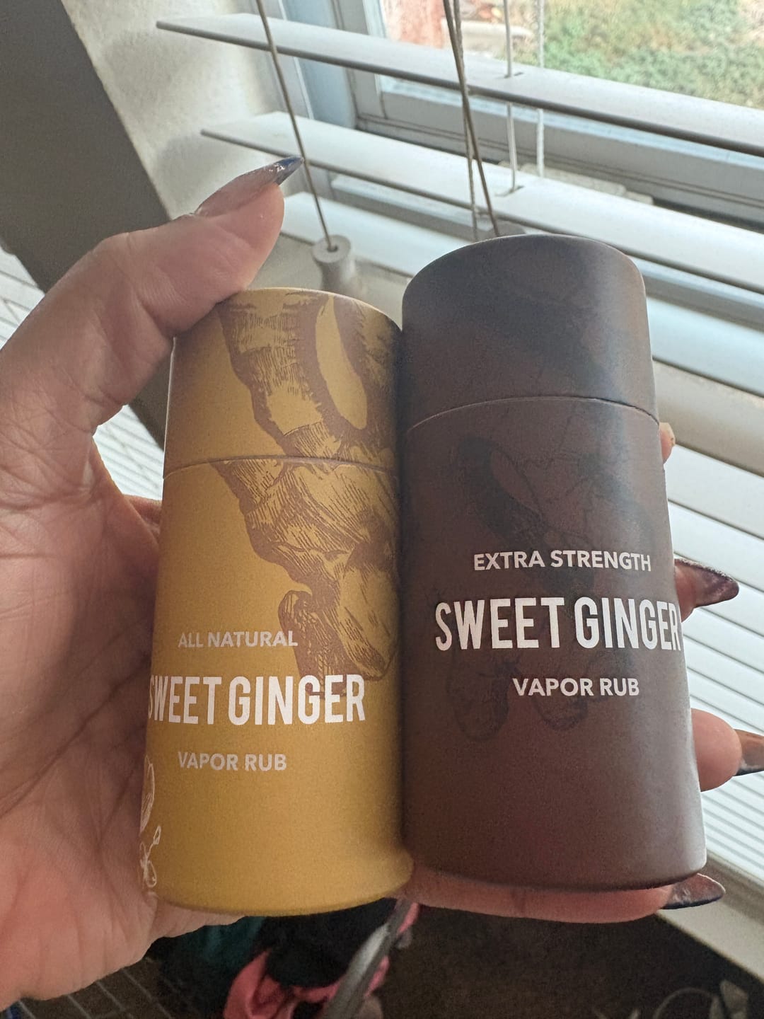 Customer photo review of Extra Strength Sweet Ginger Vapor Rub Stick