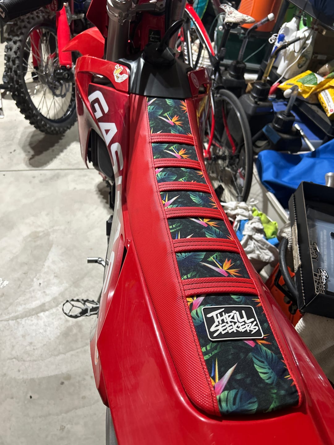 Customer photo review of Custom Seat Cover: 2024 Gas Gas MC 125