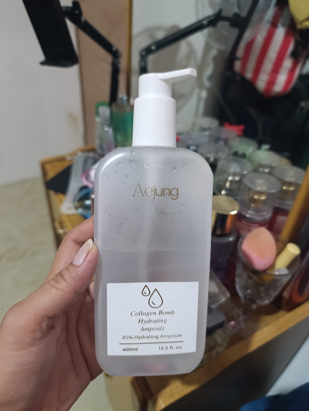 Customer photo review of Aejung™ Collagen Bomb Hydrating Ampoule