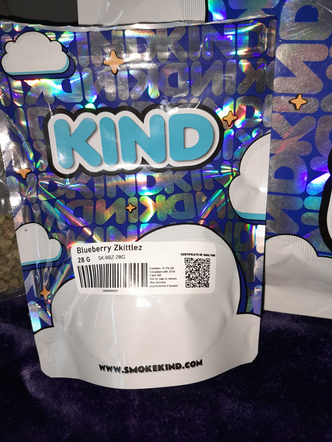 Customer photo review of Blueberry Zkittlez - 28 Grams - Indica