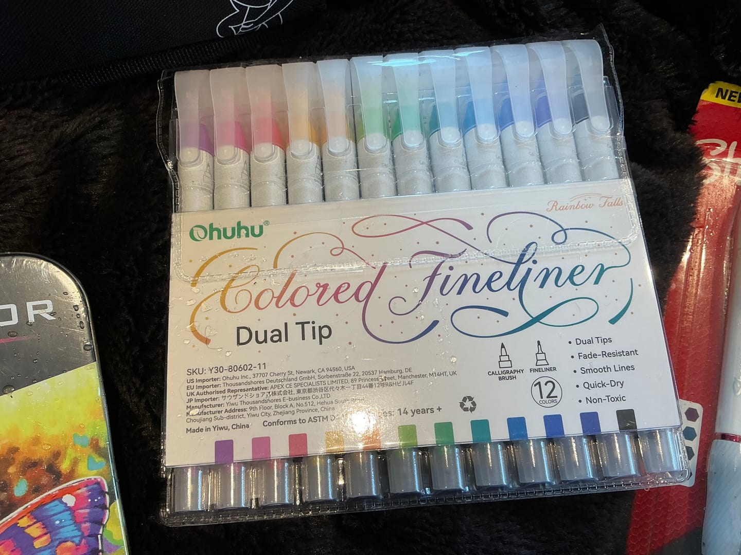 Customer photo review of Ohuhu Wai Momi Acrylic Gel Pens