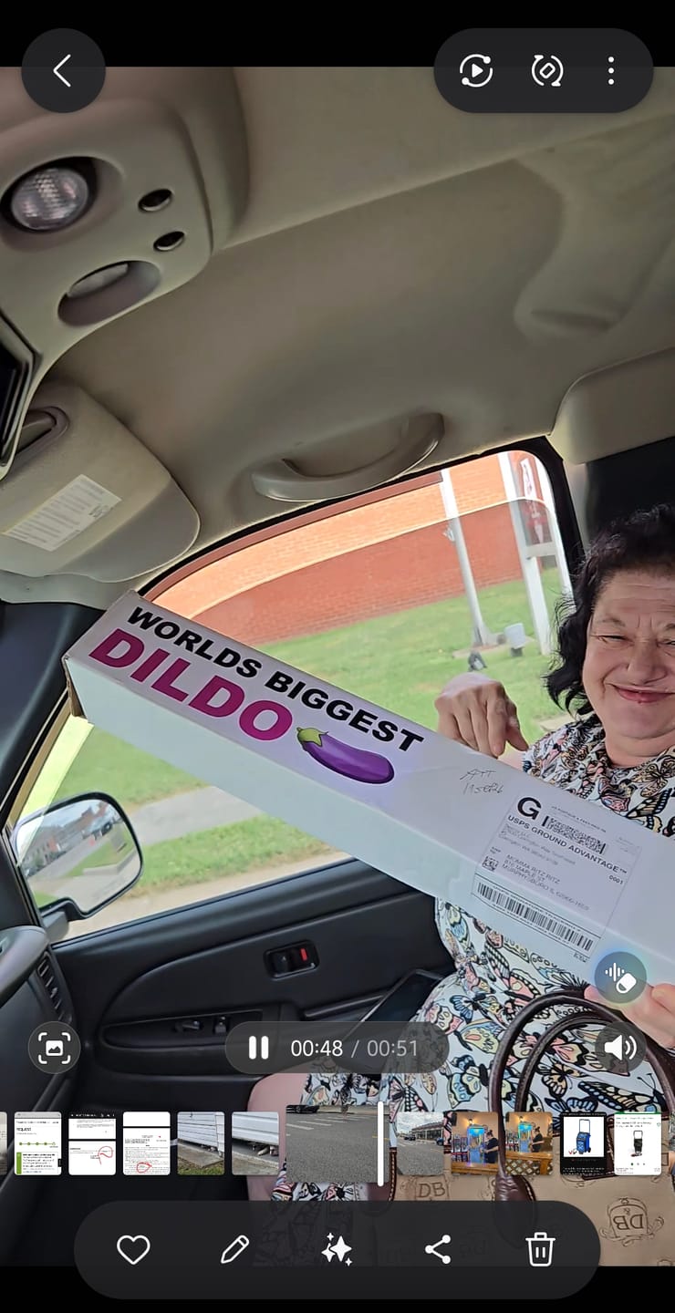 Customer photo review of World's Biggest Dildo Prank Package: Includes a FREE Mystery Beersy Can Cooler