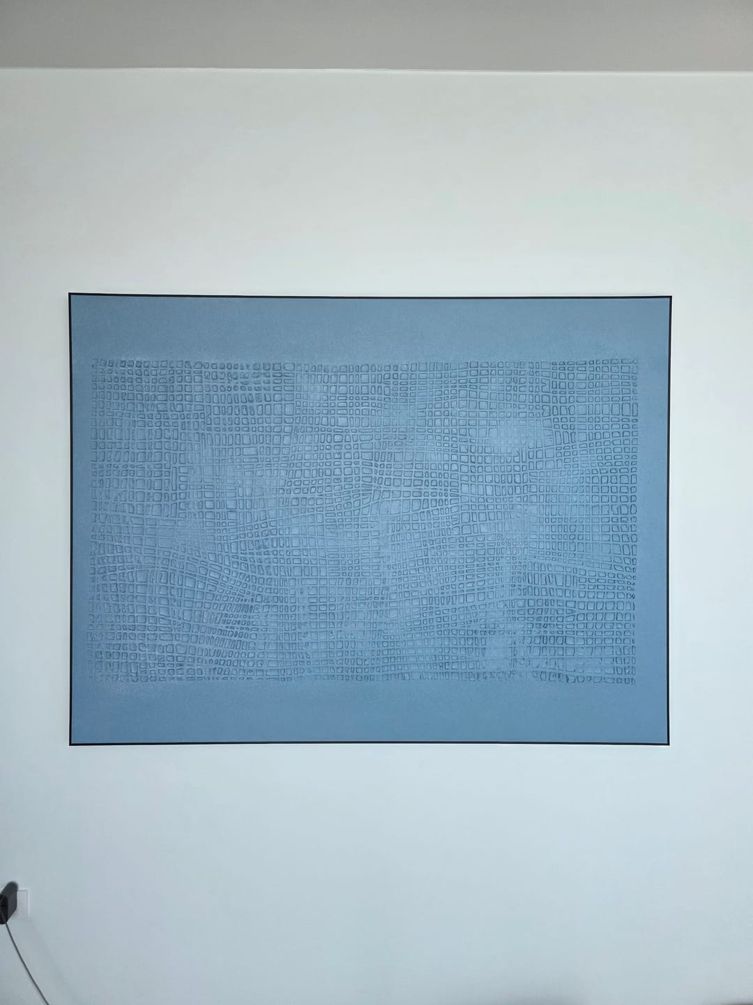 Customer photo review of Wabi Sabi Minimalist Blue Canvas Wall Art #WS046