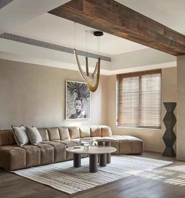 Customer photo review of WOMO Modern Wood U‑Shaped Chandelier-WM3265