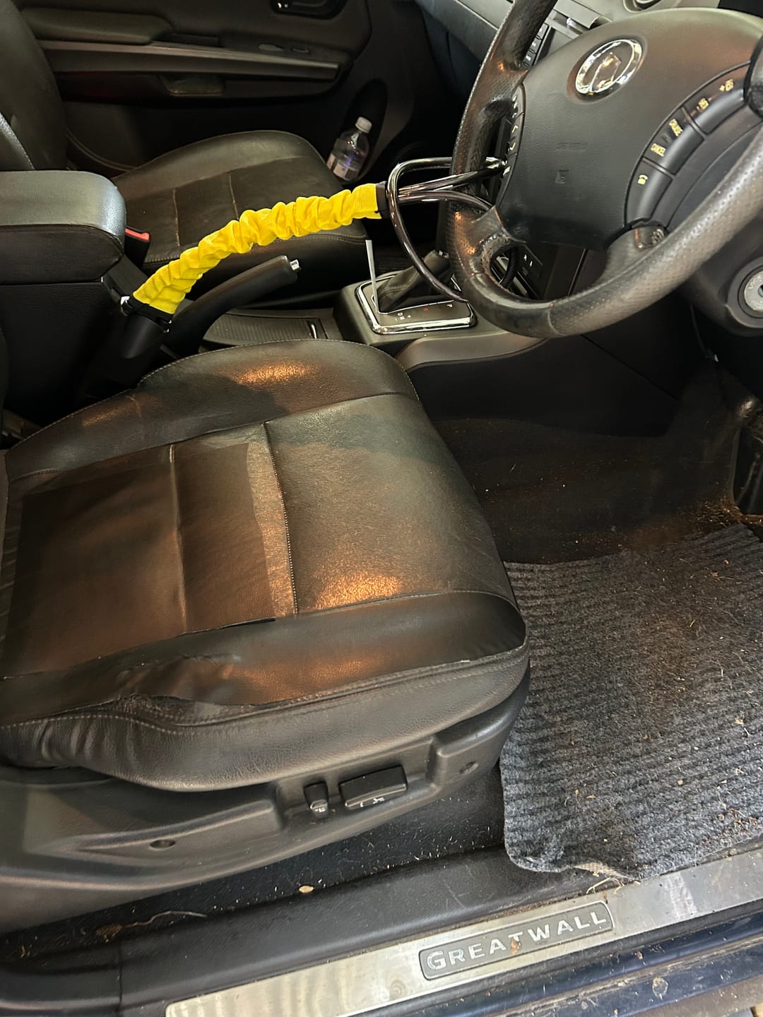 Customer photo review of Lock'd Car Defender — Visible Protection That Thieves Can't Ignore