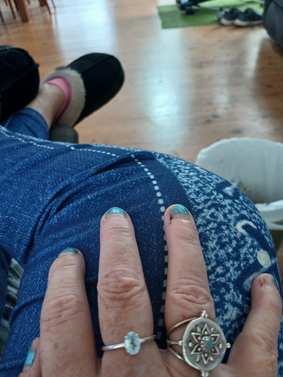 Customer photo review of Sterling Silver Blue Topaz Ring