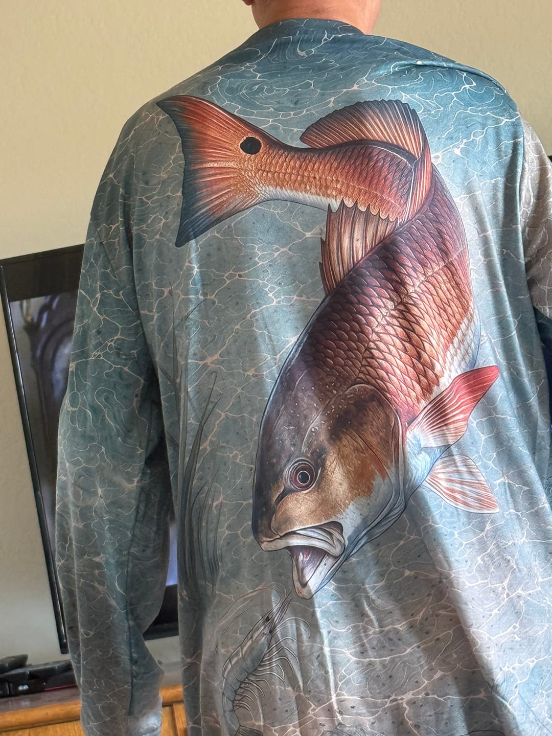 Customer photo review of Performance Fishing Long Sleeve - Red Drum Drift - AOF189