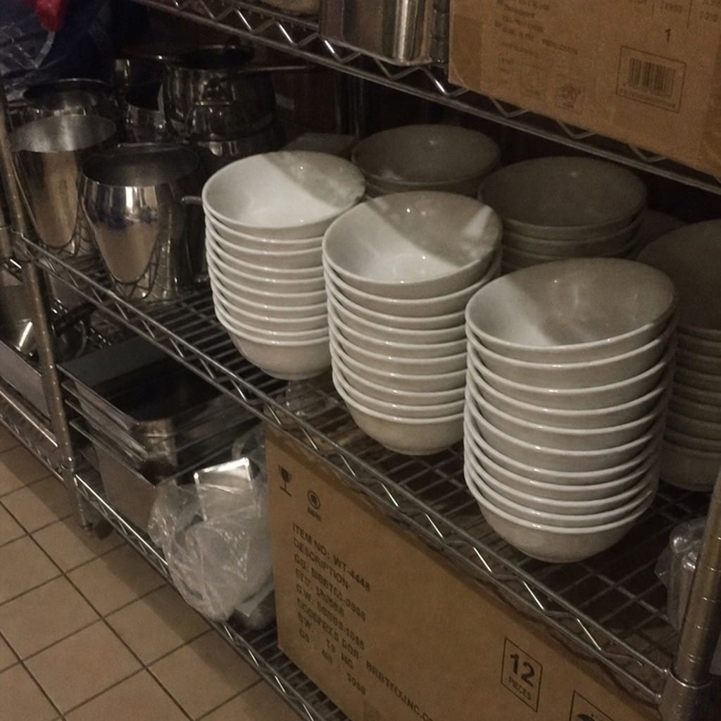 Customer photo review of Oatmeal Bowls 150mm Porcelain for Catering Industry (Pack of 24)