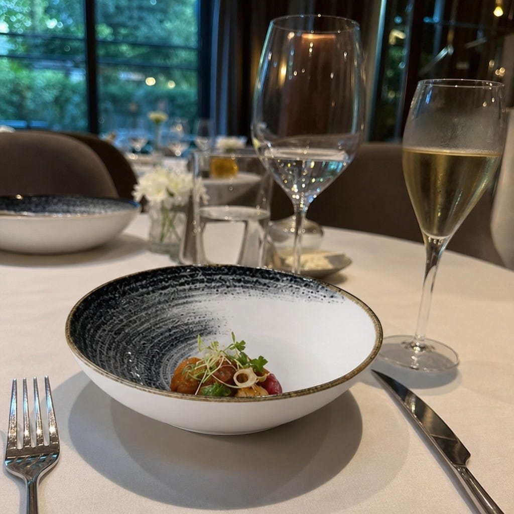 Customer photo review of Deep Bowls 220mm Black Vitrified Ceramic for Dining (Pack of 6)